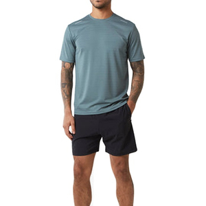 Nouvel ensemble d'été 2026 pour homme : T-shirt respirant à manches courtes et short en coton tricoté, ensemble deux pièces pour homme, tenue de sport - Product Image 1