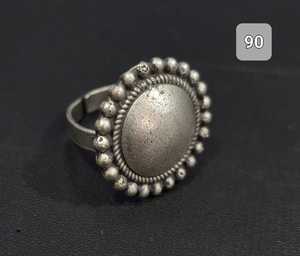 OM Fashion Studio Bagues en argent allemand pour femmes Bagues légères multifonctions traditionnelles à la mode pour les fêtes Ethnique - Product Image 5