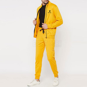 Survêtement zippé pour homme, couleur unie, design et taille personnalisés, prix bas, vente en gros, qualité supérieure, fabriqué au Pakistan - Product Image 5