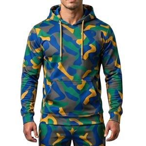 Sweat-shirts à capuche bleu marine unisexe pour la gym, la performance et l'entraînement sportif - Product Image 4
