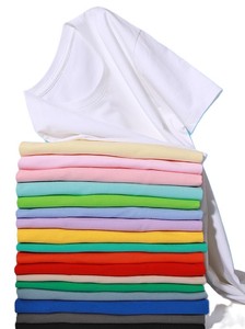 Camisetas Casuales de Verano de Cuello Redondo, Color Sólido, Corte Holgado, 180GSM, 100% Algodón, con Logotipo Personalizado Bordado, Precio de Fábrica en Bangladesh, OEM - Product Image 2