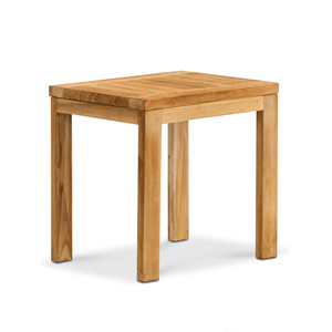 Mesa Auxiliar Moderna Minimalista Hecha de Madera de Teca y Acabado de Teca Natural, Mueble Duradero para Apartamentos, Sala de Estar y Comedor - Product Image 1