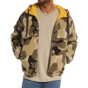 Veste polaire zippée avec texture sherpa douce et coupe décontractée, veste d'hiver sherpa avec doublure lisse et deux options de style - Product Image 1