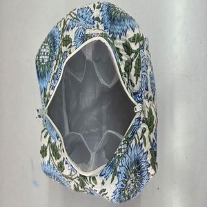 Quilted Cotton Travel & Daily Use <b>Drawstring</b> <b>Toiletry</b> <b>Bag</b> Set of 3 Makeup <b>Bag</b> WashBag - Product Image 3