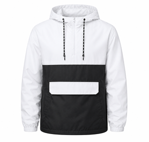 SALSTAR Trending Men Hip Hop Streetwear Windbreaker <b>Jacket</b> Double Zipper Oversized <b>Track</b> <b>Jacket</b> Hooded Eco-Friendly Breathable - Product Image 5