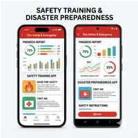 Application de sécurité incendie RoyalCraft Enterprise : alertes d'urgence, conseils de prévention des incendies, guide d'évacuation et SOS pour iOS/Android/Linux/Mac