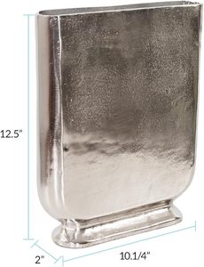 Jarrón de Flores Galvanizado de Diseño Exclusivo para Etiqueta Privada, Pieza Decorativa de Forma Única para Mesa de Sala y Decoración Interior - Product Image 3