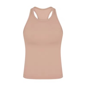 Custom Wholesale High Impact V <b>Neck</b> Sports Bra with V Shape Back Removable <b>Pads</b> & Full Lining Workout & Running Crop Tank Top - Product Image 3