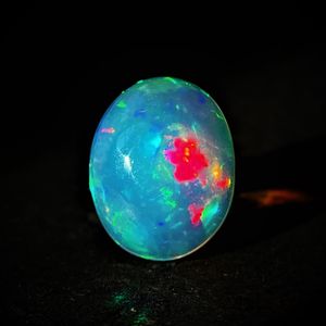 Natural Ethiopian Fire <b>Opal</b> Cabochon Oval Shape Gemstone Wholesale Loose <b>Opal</b> October Birthstone Jewelry - Product Image 2