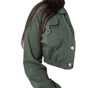 เสื้อแจ็คเก็ตมีซิปหลายกระเป๋ากางเกงยีนส์เอวสูงทรงแบ็กกี้กางเกงคาร์โก้ชุดสองชิ้นสำหรับผู้หญิง2026โดยบราวาร์ดกีฬา - Product Image 5