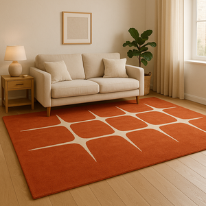 modern <b>carpet</b> geometrical design red and white unique pattern for Living Room Picnic - Product Image 2