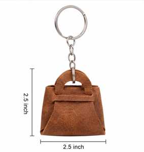 Mini PU <b>Leather</b> Handbag Keychain Purse <b>Key</b> Ring Bag Charm Cute <b>Key</b> Holder for Gift and Bag Accessory For Women - Product Image 5