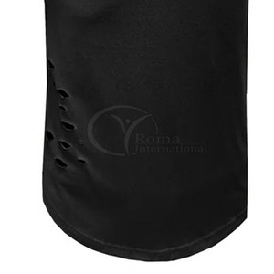 Camiseta de Hombre, Corte Ajustado, Elástica, Desgastada, Manga Corta, Verano, Moda, Personalizada, Casual - Product Image 6