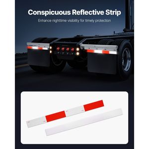 Supporti per Paraspruzzi in Acciaio Cromato a Molla Dritta, Distanza tra Bulloni 1 1/8 Pollici, per Camion Semi-Rimorchi, 1 Paio - Product Image 5