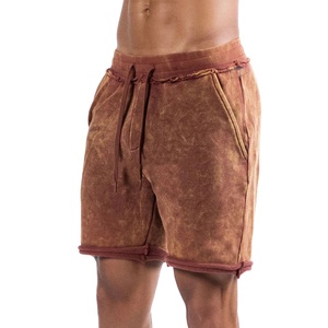 Shorts de bain pour hommes tendance et haut de gamme, 100% coton, toile unie, respirant, élégant, taille élastique, séchage rapide, écologique - Product Image 4
