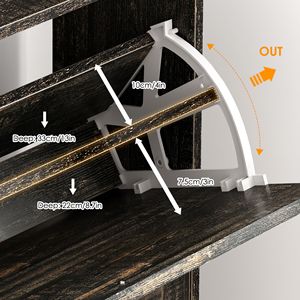 Large Capacity <b>Grey</b> Shoe <b>Cabinet</b> for Home Entry and Entrance Balcony Storage Shoe Rack - Product Image 6