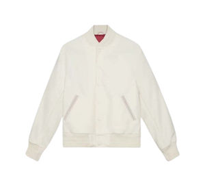 Chaqueta Varsity de Lana Reversible Personalizada para Hombre, Talla Grande, Resistente al Viento, con Logotipo Frontal, Parches de Chenilla Bordados, de Alta Calidad para Invierno - Product Image 1