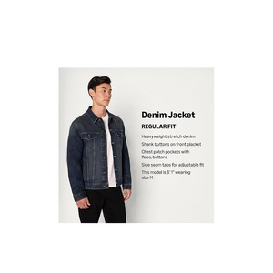 เสื้อแจ็คเก็ตยีนส์ผู้ชายมีสไตล์ ทรงเข้ารูป ติดกระดุม ลำลอง น้ำหนักเบา ทนทาน เสื้อคลุมสำหรับผู้ชาย - Product Image 2