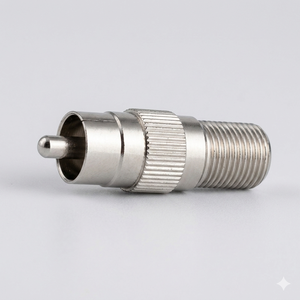 Conector RCA Macho a Hembra F, Adaptador Coaxial de Audio y Video, Convertidor de Cable RF, Acoplamiento Metálico para Antena de TV - Product Image 2
