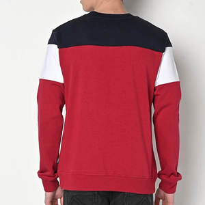 Premium Quality Men <b>Sweatshirt</b> 100% Cotton Solid <b>Sweatshirt</b> Customised Logo Printing Casual Wear <b>Sweatshirt</b> with panel <b>work</b> - Product Image 4