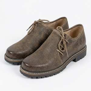 Men's Vintage Brown PU Lace-Up <b>Walking</b> <b>Shoes</b> Round Toe Anti-Slip <b>Lightweight</b> <b>Waterproof</b> Oxfords Casual Sneakers - Product Image 1