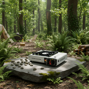 <span class=keywords><strong>Four</strong></span> Portable de Camping et Cuisine d'Extérieur, <span class=keywords><strong>Mini</strong></span> <span class=keywords><strong>Four</strong></span> en Acier 2900W avec Grill de Style Simple, Barbecue Manuel et Brûleur <span class=keywords><strong>à</strong></span> <span class=keywords><strong>Gaz</strong></span> Automatique pour la Cuisson - Product Image 5