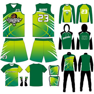 Ensemble de sport de basketball : maillot, short, tenue d'échauffement - Fournisseur OEM - Product Image 6