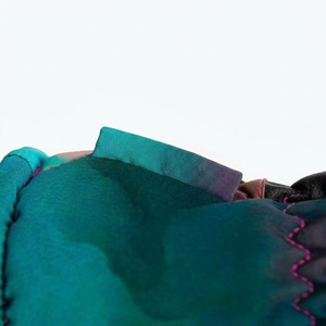 Mitaines de ski d'hiver unisexes personnalisées en polyester thermique isolant avec impression par sublimation rose et noir - Product Image 3