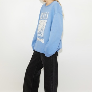 Nouvel arrivage : Sweat à capuche court décontracté à manches longues en tricot avec impression par transfert thermique sur le devant, style sexy - Product Image 1