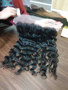 Pelucas Frontales de Cabello Remy de Lujo de 28 Pulgadas, las Más Vendidas de Fábrica en Vietnam, Extensiones de Cabello Humano con Textura Rizada/Ondulada, Todos los Colores, las Mejores - Product Image 3