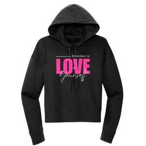 Sweat à capuche noir en molleton court et modeste, en mélange de coton doux, à manches longues, style décontracté, pour femme, idéal au quotidien - Product Image 1