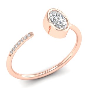 REYES Precio al por Mayor Anillos de Compromiso y Boda de Oro Sólido de 14K, 18K, 22K con Moissanita, Regalo de Cumpleaños, Joyería Fina para Mujer - Product Image 1