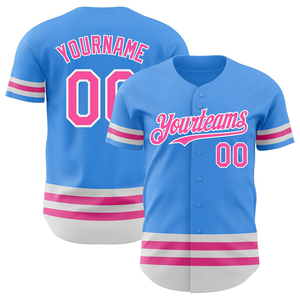 ชุดกีฬาเบสบอลแบบมืออาชีพสั่งทำพิเศษ ปักโลโก้ด้วยเทคนิค Sublimation แห้งเร็ว ระบายอากาศได้ดี ติดกระดุม ชุดยูนิฟอร์มทีม - Product Image 1