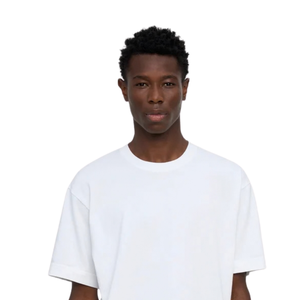 T-shirt uni à col rond et manches courtes pour homme, coupe droite classique, en jersey, fournisseur de vêtements personnalisés OEM en gros - Product Image 4
