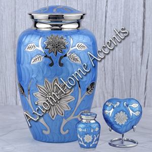 Urne funéraire élégante de style vase pour adultes Finition polie 10 "Taille 200" Capacité Noir Intérieur Style américain pour les êtres chers Axiom - Product Image 1