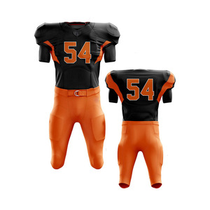 เสื้อฟุตบอลอเมริกันคุณภาพสูง พิมพ์ลายแบบซับลิเมชั่น ระบายอากาศได้ดี ต้านเชื้อแบคทีเรีย แห้งเร็ว ไซส์ใหญ่ โพลีเอสเตอร์ 100% รับผลิตตามแบบทีม - Product Image 3