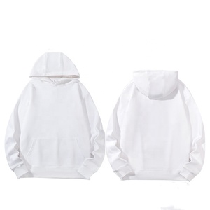 Custom Dtg Embroidered Silk Screen Printed 330gsm Polyester Cotton <b>Pullover</b> Customized <b>Men</b> Hoodies - Product Image 2