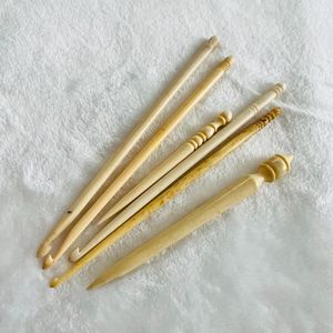 Natural Wooden <b>Crochet</b> <b>Hook</b> With Eco Friendly Material And Smooth Finish For Sustainable <b>Crochet</b> Craft Projects - Product Image 1