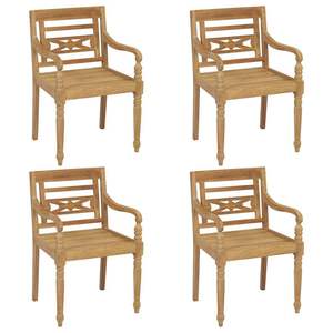 Set Batavia di 4 sedie da giardino beige - Product Image 3