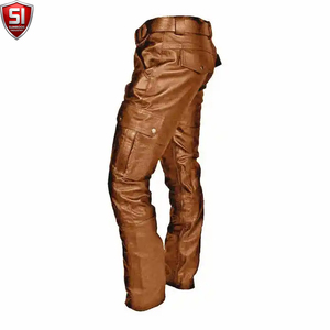 กางเกงคาร์โก้ SUMROOS INDUSTRY PU เอวกลาง ความยาวเต็มตัว สวมใส่สบาย เป็นมิตรกับสิ่งแวดล้อม กันลมในฤดูหนาว สีพื้น สำหรับผู้ชายและผู้หญิง ทรงปกติ - Product Image 4