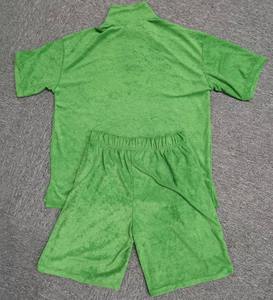 Summer Men's Sportswear <b>Towel</b> Fabric Wholesale Street Style Lapel <b>T</b>-<b>Shirt</b> Short Sleeve Shorts Knitted Loose Short Sleeve - Product Image 3