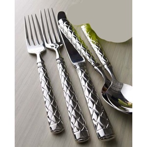 ชุดช้อนส้อมสแตนเลสสตีลที่ทันสมัยมีด้ามจับทำด้วยมือไม่เหมือนใครสำหรับใส่กลับไปโรงเรียน-สั่งซื้อขั้นต่ำ100ชิ้น - Product Image 3