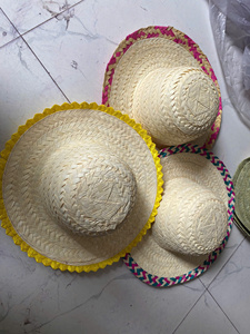 Sombrero de Paja Natural Más Vendido, Ala Ancha, en Blanco, para Personalizar, Estilo Mexicano Bangora, Venta al por Mayor - Product Image 6