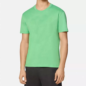 Camiseta deportiva Shamsher de algodón grueso, estilo urbano, con bordado desgastado, personalizable, para gimnasio, lisa, tallas grandes. - Product Image 5