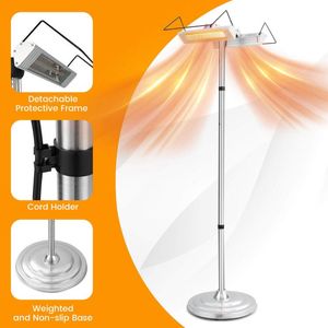 1500W Dual-<b>Sided</b> Heating Standing Electric Patio Heater - Product Image 4