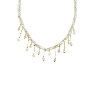 Collar de Perlas con Borla Natural de Estilo Retro y Lujo Ligero para Mujer, Cadena para Clavícula de Estilo Barroco con Colgante de Diseño Exclusivo - Product Image 4