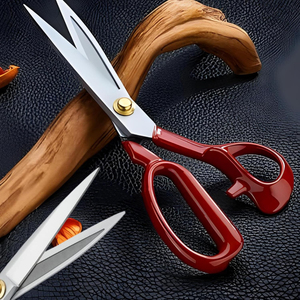 Premium Stainless Steel Tailor's <b>Scissors</b> with Rubber Handle for Professional <b>Sewing</b> and Fabric Cutting Customizable Design - Product Image 4