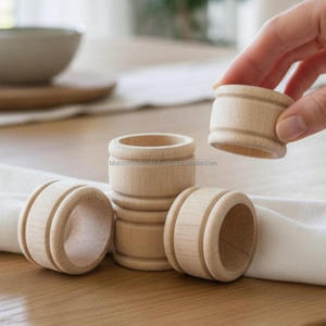 Anneau de serviette en bois de qualité supérieure, best-seller, vaisselle artisanale, décoration de table à manger pour la maison et la cuisine - Product Image 4