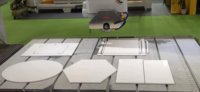 Scie à pont CNC 5 axes pour la découpe de pierres (marbre, quartz, céramique, pierre frittée) - Haute productivité avec caméra