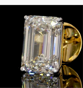 Boucles d'oreilles tendance en diamant de laboratoire taille émeraude 10,89 carats certifiées IGI Or 10/14/18 carats Bijoux pour femmes par HIPHOPSTAR - Product Image 5